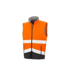Printable Safety Softshell Gilet - Bodywarmer Softshell de travail haute visibilité