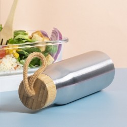 Gourde 60cl métal et bambou