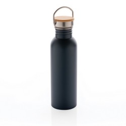 Gourde 70cl en acier inoxydable et couvercle bambou