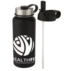 Bouteille isotherme 1l avec couche de cuivre et 2 couvercles