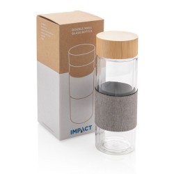 Bouteille en verre à double paroi