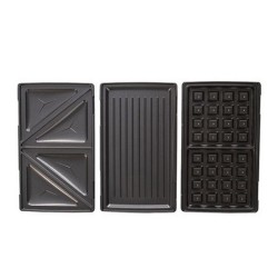 Appareil 3 en 1 à croque-monsieur, gaufres et grill