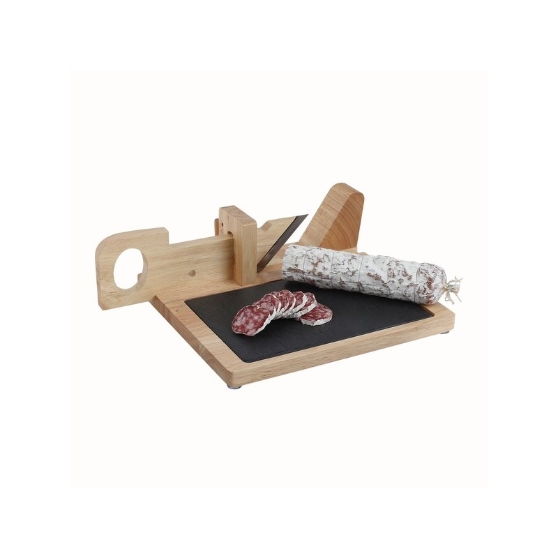 Guillotine à saucisson plateau ardoise