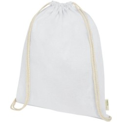 Sac à dos avec cordon en coton organique 140 g/m² GOTS