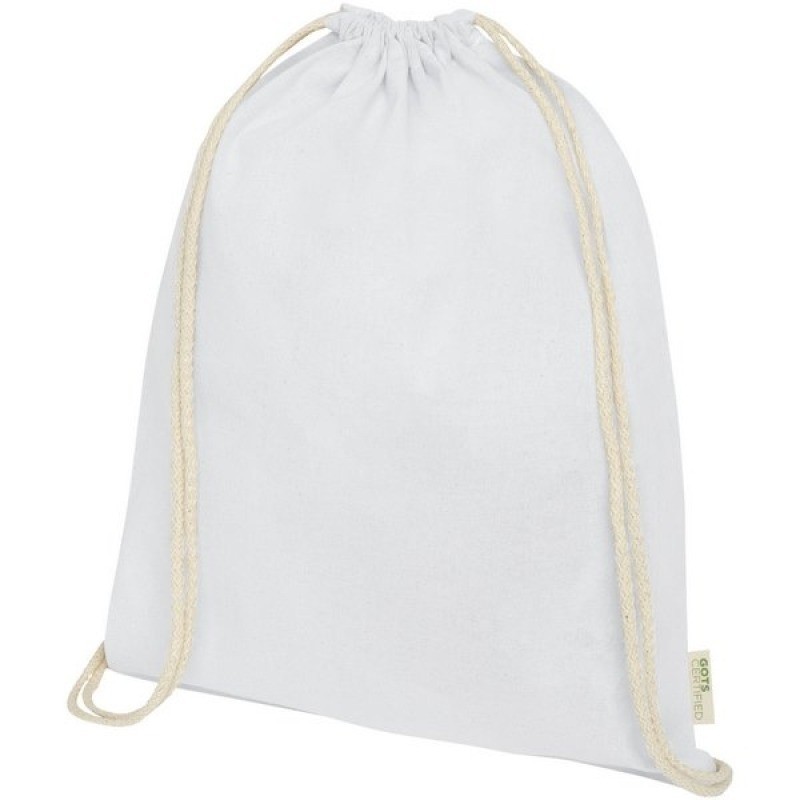 Sac à dos avec cordon en coton organique 140 g/m² GOTS