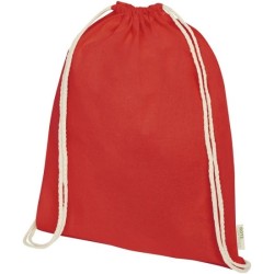 Sac à dos avec cordon en coton organique 140 g/m² GOTS