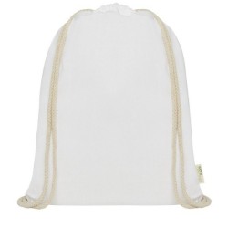 Sac à dos avec cordon en coton organique 140 g/m² GOTS