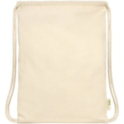 Sac à dos avec cordon en coton organique 140 g/m² GOTS