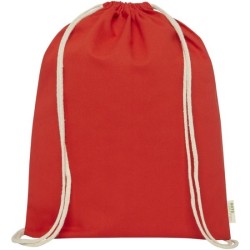 Sac à dos avec cordon en coton organique 140 g/m² GOTS