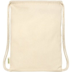 Sac à dos en coton biologique avec cordon - 100 g/m² - GOTS