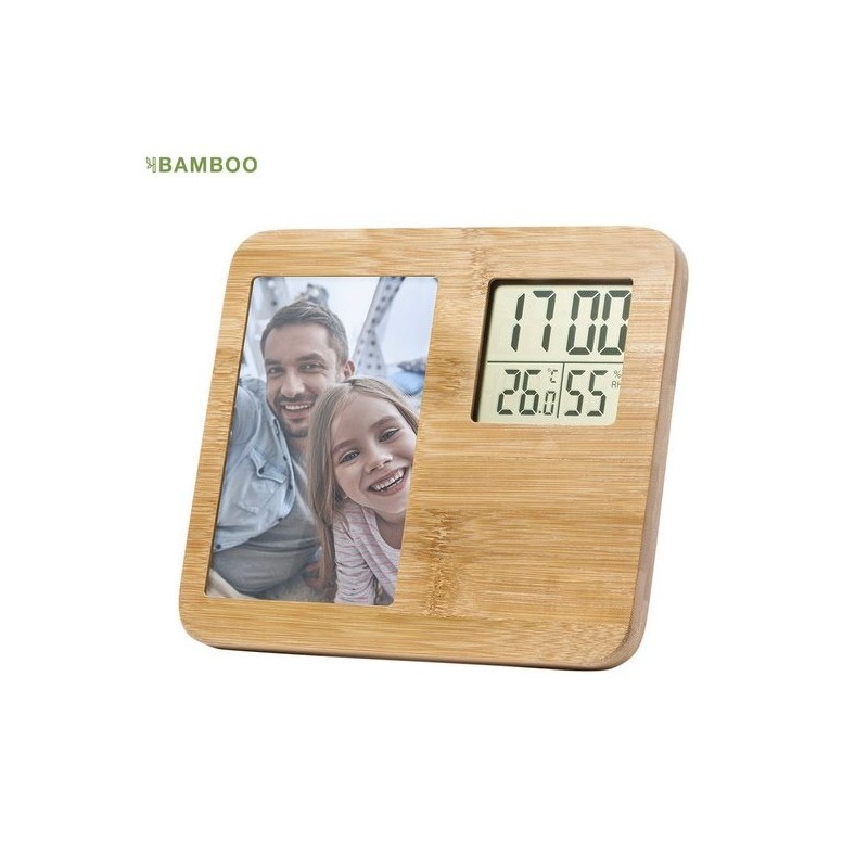 Station Météo Porte Photos bambou