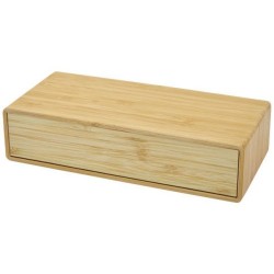 Chargeur à induction en bambou avec horloge