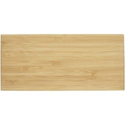 Chargeur à induction en bambou avec horloge