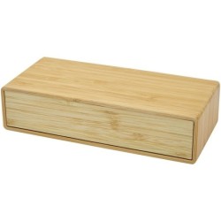 Chargeur à induction en bambou avec horloge