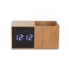 Horloge avec organiseur de bureau BAMBOO