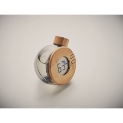 Horloge à eau LCD en bambou