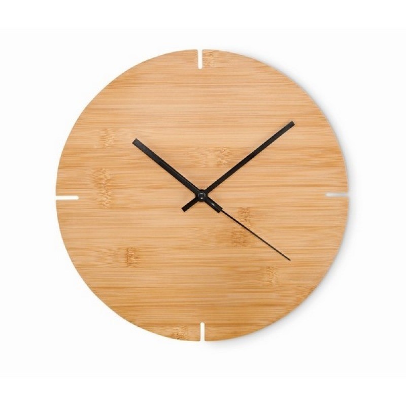  Horloge murale en bambou