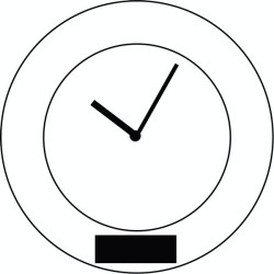 Pendule en aluminium