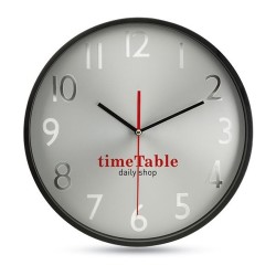 Horloge murale fond argent