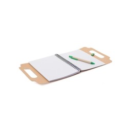 Bloc-notes repositionnable avec stylo et marque-pages