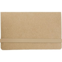 Bloc-notes repositionnable avec marque-pages dans un étui à couverture rigide