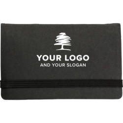 Bloc-notes repositionnable avec marque-pages dans un étui à couverture rigide