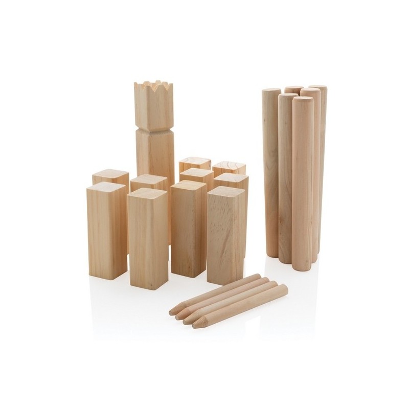 Jeu de kubb en bois
