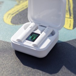 Ecouteurs, finition blanche, élégants avec une connexion Bluetooth® 5