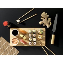 Temaki Bamboo Sushi Tray ensemble cadeau