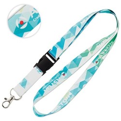 Lanyard quadri en pet recyclé