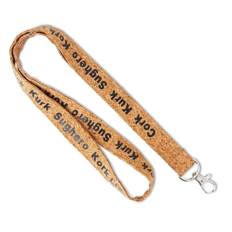 Lanyard imprimé en liège