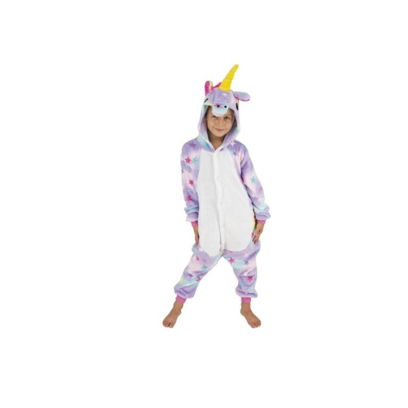 COSTUME KIGURUMI LICORNE AVEC ETOILES ENFANT T 7/9 ANS