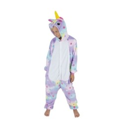 COSTUME KIGURUMI LICORNE AVEC ETOILES ENFANT T 7/9 ANS