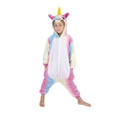 COSTUME KIGURUMI LICORNE ARC EN CIEL ENFANT T 4/6ANS