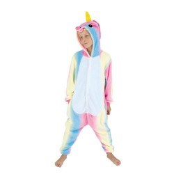 COSTUME KIGURUMI LICORNE ARC EN CIEL ENFANT T 4/6ANS