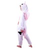 COSTUME KIGURUMI LICORNE ROSE ET BLANCHE ADULTE