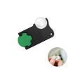 Porte-jeton pour caddie avec loupe