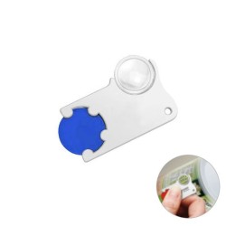 Porte-jeton pour caddie avec loupe