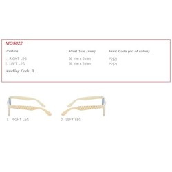 Lunettes monture effet bois