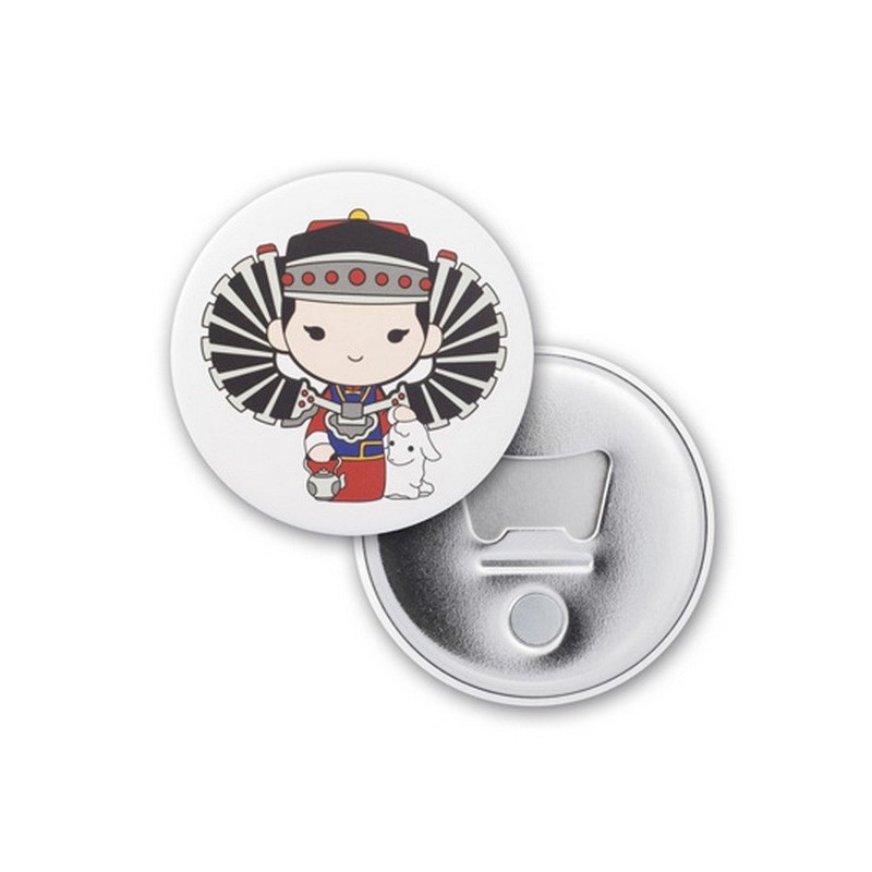 Aimant façon badge avec décapsuleur