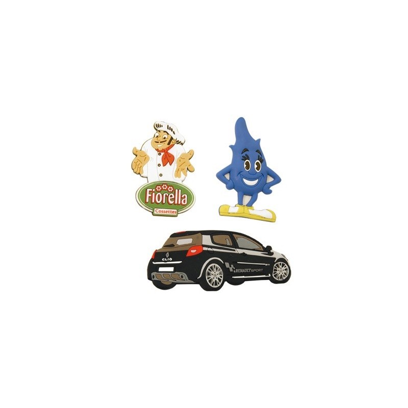 Magnet PVC souple injecté 2D 60x40mm