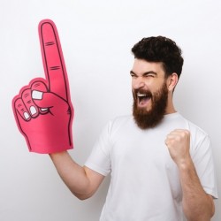 Doigt en mousse de supporter