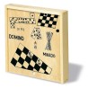  4 jeux dans une boîte en bois