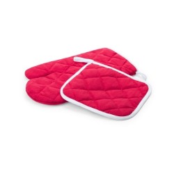 Set manique et gant de cuisine coton