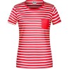T-shirt bio rayé Femme - James Nicholson