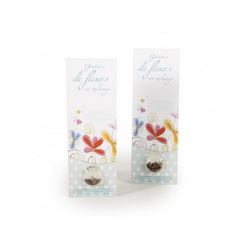 Marque page capsule de graines