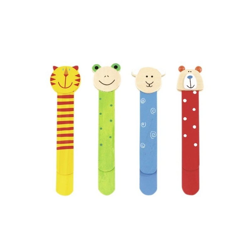 Marque-pages en bois Funny Animals