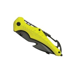 Couteau de sécurité emergency fluo