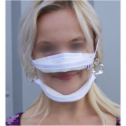 Masque inclusif à fenêtre