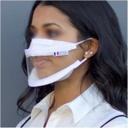 Masque inclusif à fenêtre